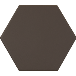 Carrelage hexagonal marron foncé KROMATIKA BROWN R10 11.6x10.1 - 26470 - 0.43 m² - zoom