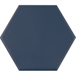 Carrelage hexagonal bleu roi KROMATIKA NAVAL BLUE R10 - 11.6x10.1 cm - 26469 - 0.43 m² - zoom