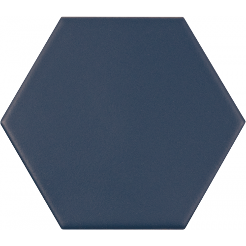 Carrelage hexagonal bleu roi KROMATIKA NAVAL BLUE R10 - 11.6x10.1 cm - 26469 - 0.43 m² Equipe