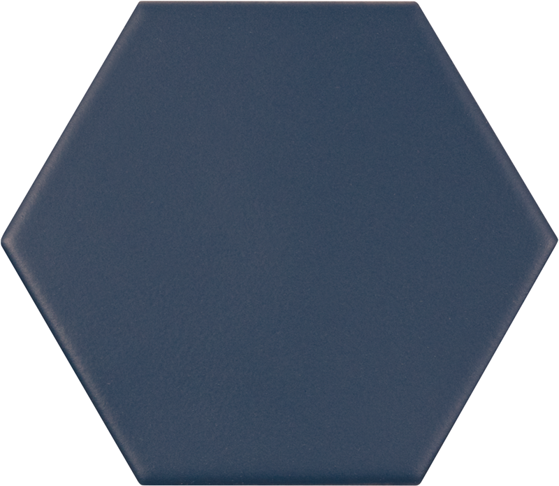 Carrelage hexagonal bleu roi KROMATIKA NAVAL BLUE R10 - 11.6x10.1 cm - 26469 - 0.43 m²