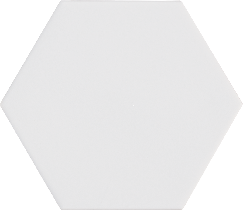Carrelage hexagonal blanc KROMATIKA WHITE R10 - 11.6x10.1 - 26462 - 0.43 m² - zoom