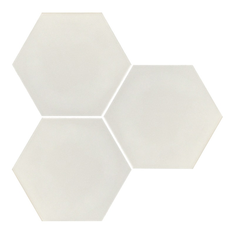 Carrelage hexagonal blanc mate INTUITION WHITE NAT - 25x30 cm - R10 - 0.935m²