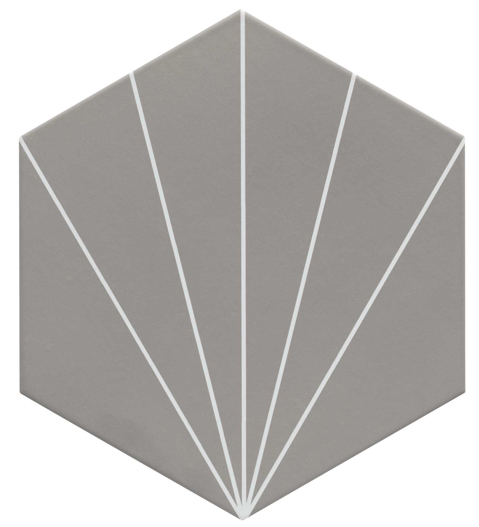 Carreau tomette gris dandelion 33x28.5 VENUS Smoke - 1m²