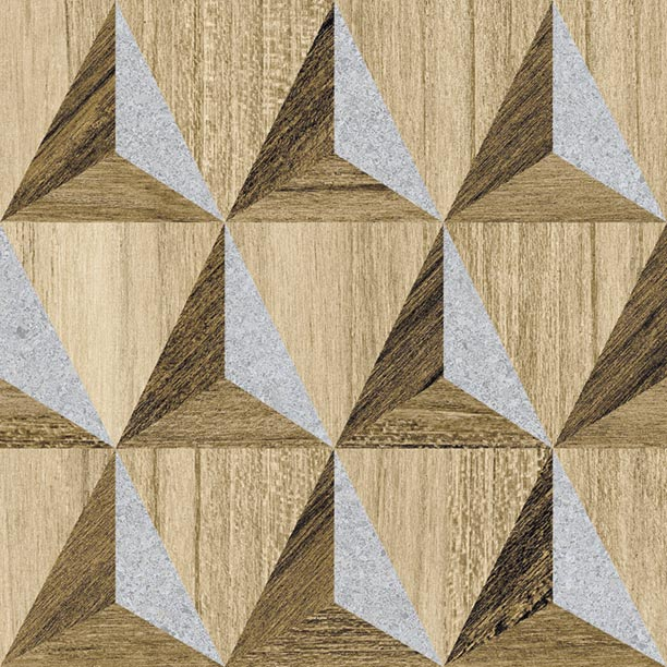 Carrelage aspect bois décoré - KOMI NOKREK-R 20X20 - 1m²
