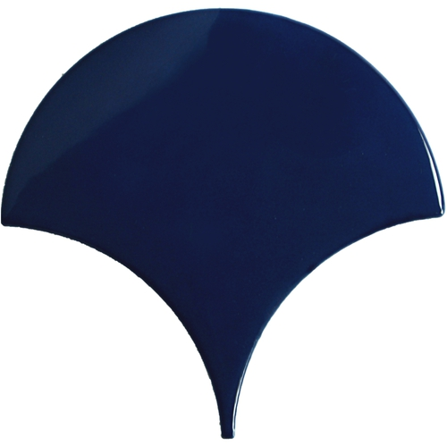 Carreau écaille bleu marine nuancé 12.7x6.2 SQUAMA INDIGO pour sol - 0.35m²