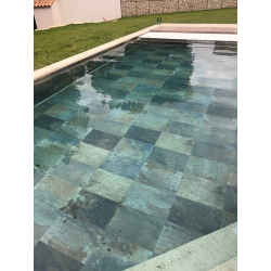 Carrelage piscine effet pierre naturelle MULTICOLOR NATURALE 40.8X61.4 - 1.25M²/BTE ASDC