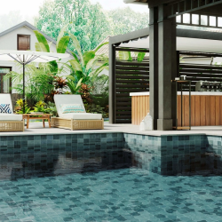 Carrelage style piscine tropicale EDEN BALI 33X33 cm - 1m² - zoom