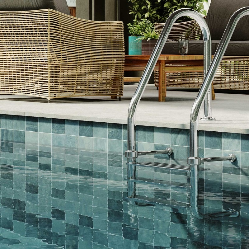 Carrelage style piscine tropicale EDEN BALI 33X33 cm - 1m² - 