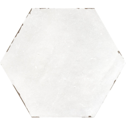 Carrelage tomette blanc 14x16 cm CAMBRIDGE WHITE - 0.50 m² - zoom
