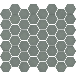 Mosaïque mini tomette hexagonale 30x30 cm SIXTIES KHAKI mate - 1m² - zoom