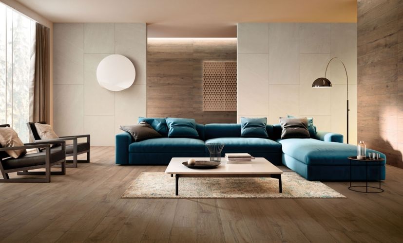 Carrelage aspect bois grand format AREZZO TERRA 20X120- 1,44 m² - 1