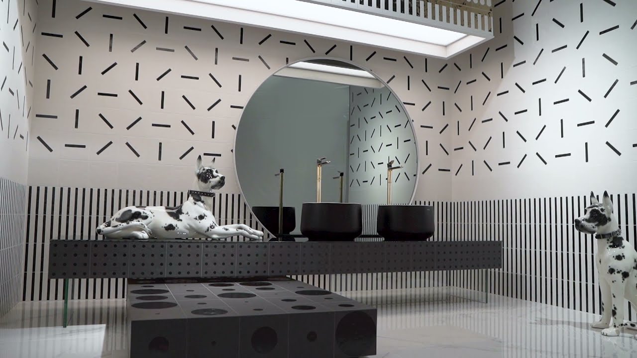 Faïence murale blanche et noire VINYLE BLANCO 20X20- 1 m² - 2