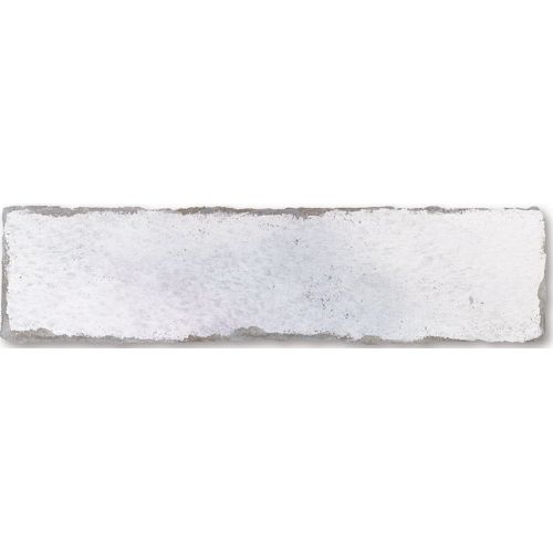 Parement brillant effet brique usé MANOVO SEDATE WHITE 7,5X30 - 0,5m² Nanda Tiles