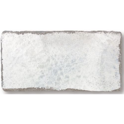 Parement brillant effet brique usé MANOVO SEDATE WHITE 7,5X15 - 0,5m² Nanda Tiles