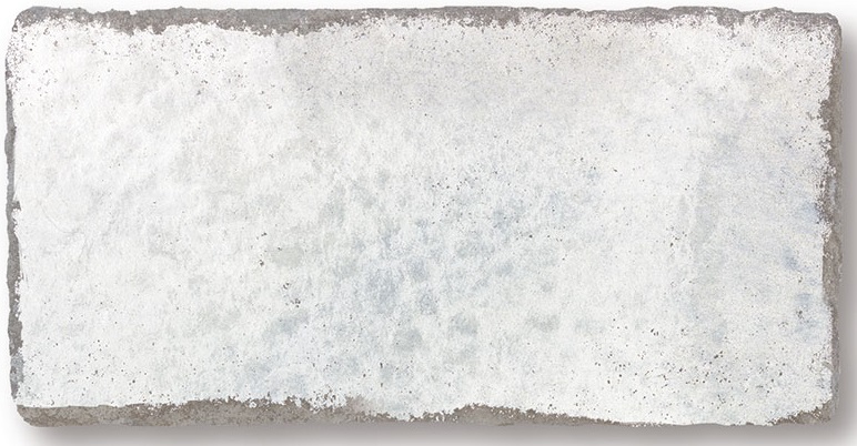 Parement brillant effet brique usé MANOVO SEDATE WHITE 7,5X15 - 0,5m²