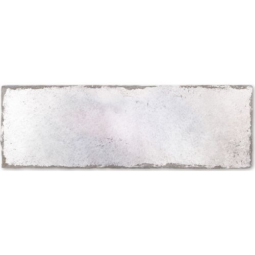Parement brillant effet brique usé MANOVO SEDATE WHITE 13X39,5 - 0,51m² Nanda Tiles