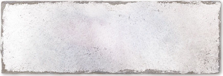 Parement brillant effet brique usé MANOVO SEDATE WHITE 13X39,5 - 0,51m²