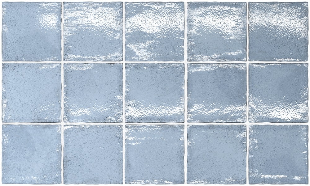 Carrelage bleu cendre effet zellige ALTEYA ASH BLUE 10X10 - 0.50 m² - 2
