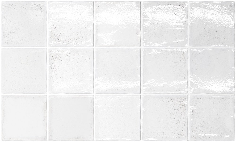 Carrelage blanc effet zellige ALTEYA WHITE 10X10 - 0.50 m² - zoom