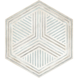 Carrelage hexagonal décoré HIMA LUCI 21X25 - 0.80 m² Nanda Tiles