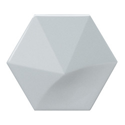Faïence hexagonale à relief MAFINGA OBERLAND SKY BLUE 12,4X10,7 cm - 0,36 m² Equipe