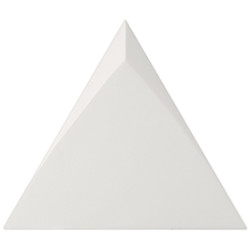 Faience triangle à relief MAFINGA TIROL WHITE MATT 10,8X12,4 cm - 0,13 m² - zoom