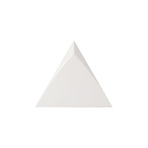 Faience triangle à relief MAFINGA TIROL WHITE 10,8X12,4 cm - 0,13 m² Equipe