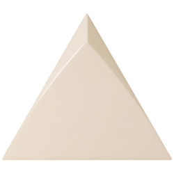 Faience triangle à relief MAFINGA TIROL CREAM 10,8X12,4 cm - 0,13 m² - zoom