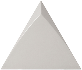 Faience triangle à relief MAFINGA TIROL LIGHT GREY 10,8X12,4 cm - 0,13 m² - zoom