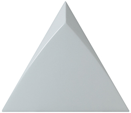 Faience triangle à relief MAFINGA TIROL SKY BLUE 10,8X12,4 cm - 0,13 m² - zoom