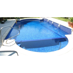 Mosaique piscine Mix de Bleu Deep Swimming 32.7x32.7 cm - 2.14m² Ston