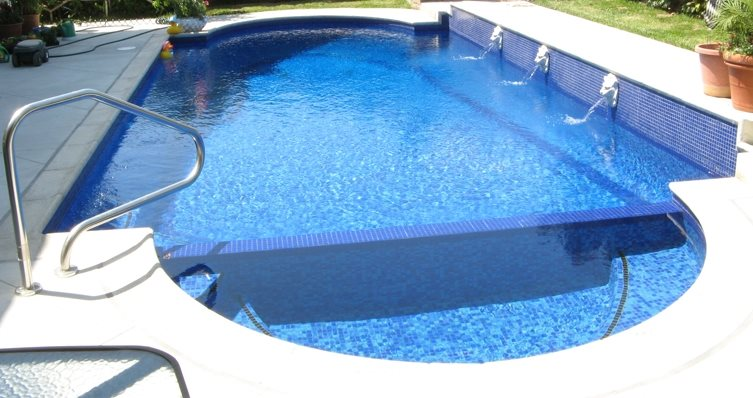 Mosaique piscine Mix de Bleu Deep Swimming 32.7x32.7 cm - 2.14m² - 2