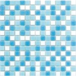 Mosaique piscine Mix Blanc Bleu Swimming 32.7x32.7 cm - 2.14m² - zoom