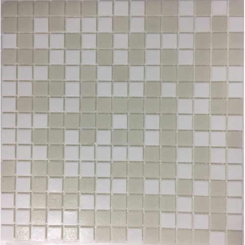 Mosaique piscine Mix de Blanc Neige NEVE 32.7x32.7 cm - 2.14m²