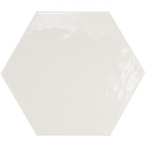 Carrelage hexagonal 17.5x20 Tomette design HEXATILE BLANC Brillant 20519 0.71m² Equipe