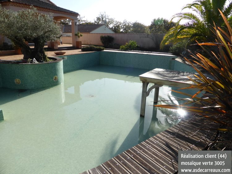 Mosaique piscine vert abysse 3005 31.6x31.6 cm - 2 m² - 2
