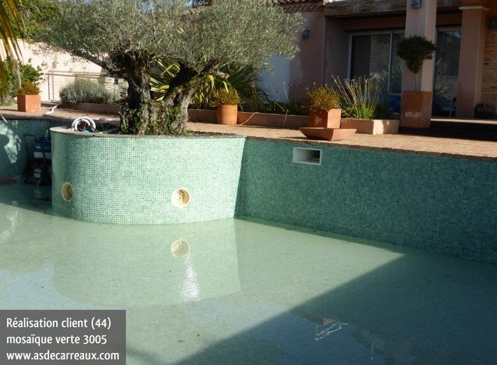 Mosaique piscine vert abysse 3005 31.6x31.6 cm - 2 m² - 3