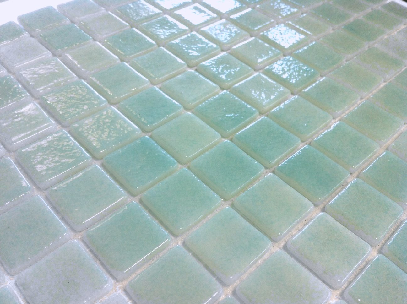 Mosaique piscine Nieve vert caraibe 3057 31.6x31.6 cm - 2 m² - 2