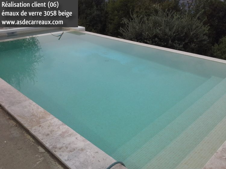 Mosaique piscine Nieve beige 3058 31.6x31.6 cm - 2 m² - 2