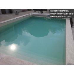 Mosaique piscine Nieve beige 3058 31.6x31.6 cm - 2 m² - zoom