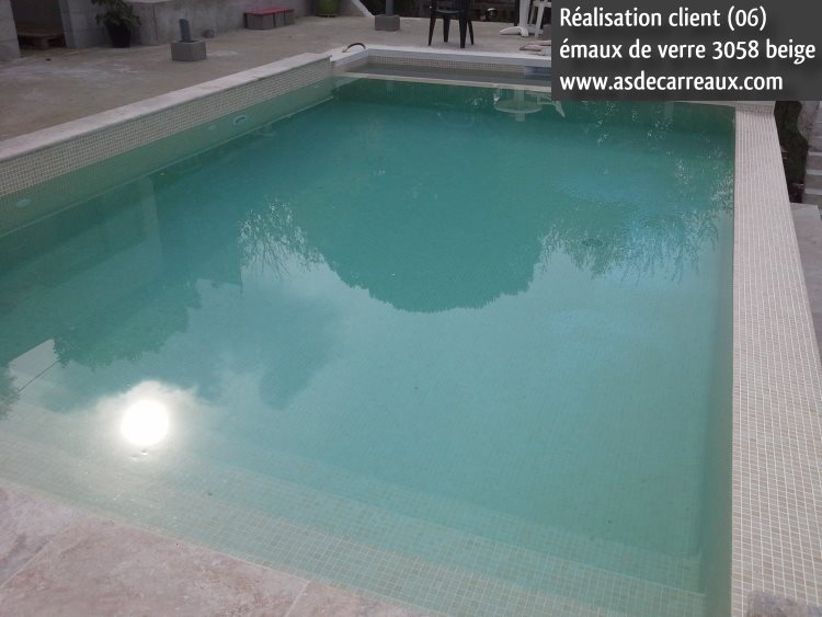 Mosaique piscine Nieve beige 3058 31.6x31.6 cm - 2 m² - 4