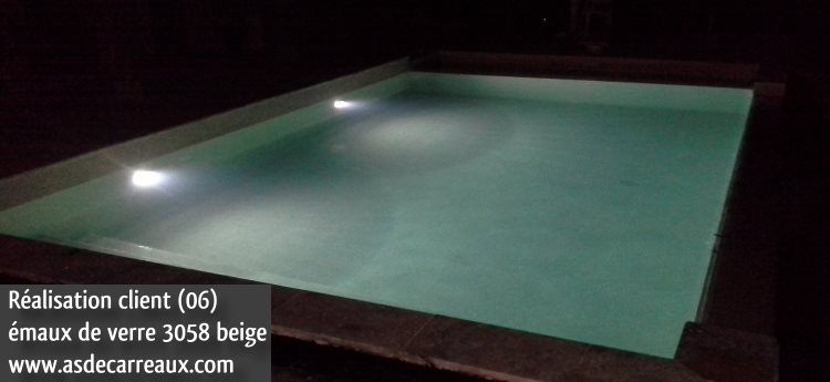 Mosaique piscine Nieve beige 3058 31.6x31.6 cm - 2 m² 