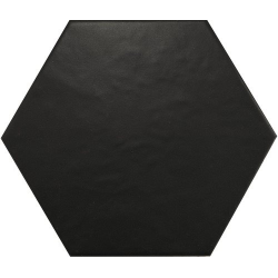Carrelage hexagonal 17,5x20 HEXATILE NOIR MAT 20338 - 0.71m² - zoom