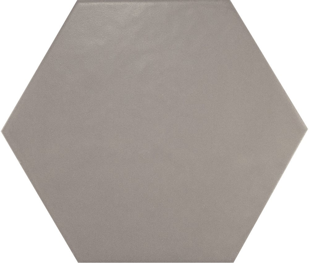 Carrelage hexagonal 17.5x20 Tomette design HEXATILE GRIS UNI 20340 0.71m²