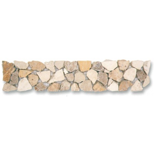 Frise pierre naturelle Travertin mix 5015 30.5x5 cm - unité SF