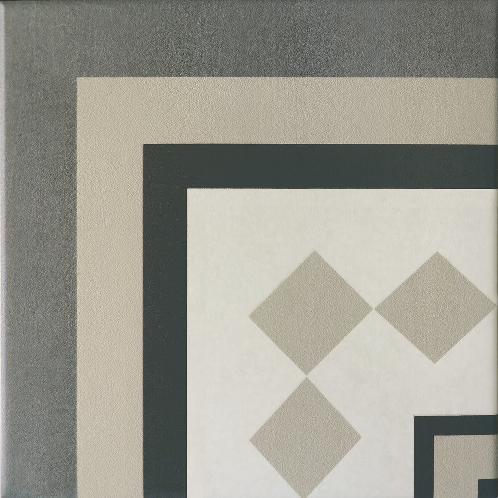 Carrelage imitation ciment cube gris blanc 20x20 cm CAPRICE PROVENCE ANGLE - unité - zoom