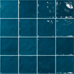 Carrelage effet zellige bleu canard 15x15 CHIC BONDI - 1m² El Barco