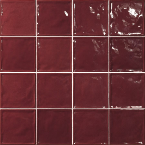 Carrelage effet zellige rouge 15x15 CHIC CARMIN - 1m² El Barco