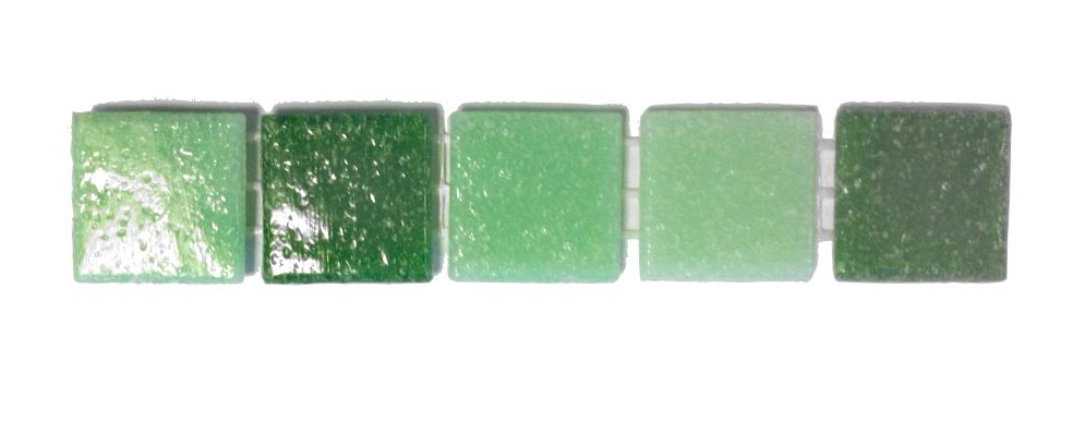 Mosaique piscine Mix Vert 32.7x32.7 cm - 2.14m² - 3