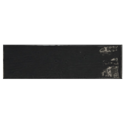 Carrelage uni brillant noir anthracite 6.5x20cm COUNTRY ANTHRACITE 21535 0.5m² - zoom